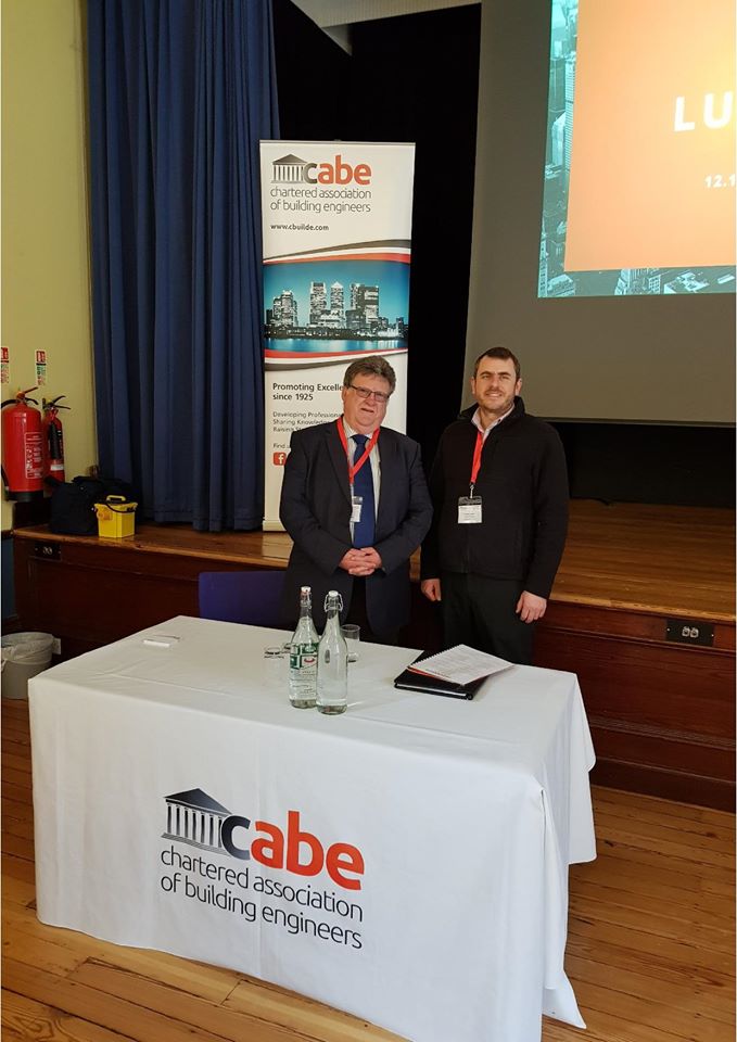 Graham Bright & Keith Barker at the Chartered Association of Building Engineers