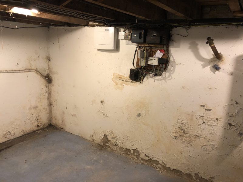 Waterproofing an existing cellar