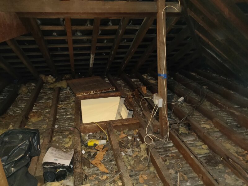Green Upgrading Of Insulation In A Roof Void
