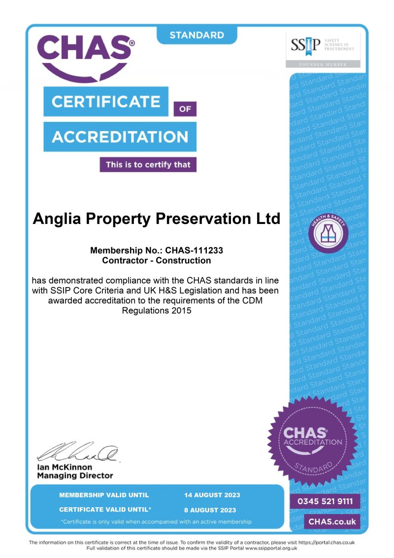 CHAS Assessment Certificate 2022