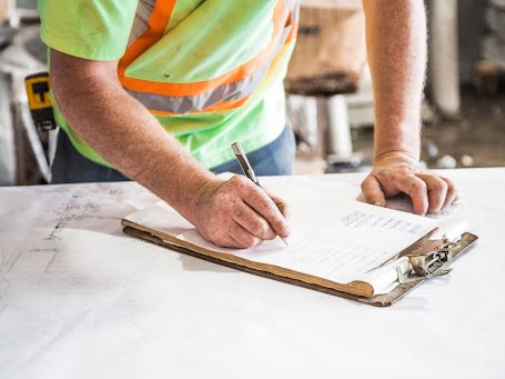 Somebody working on a building site